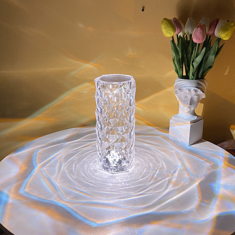 Rose Crystal Lamp