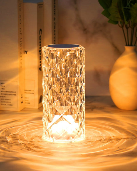 Rose Crystal Lamp